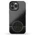 Dark Leopard Round Monogram iPhone Case
